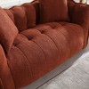 Chenille 2-Seater Beanbag Chair with Soft Foam Core - 4 of 4
