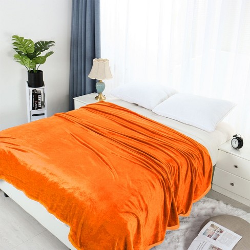 Orange 2025 bed blanket