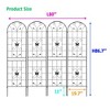 Maggift Patio Decorative Screens, Elegant Vine Pattern Yard Fencing, Pet-Safe Decorative Fence for Yard, Patio, Black, 80"*19.7"*86.7" - 2 of 4