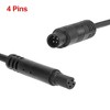 Unique Bargains Car 4 Pin Backup Camera Extension Cable Black - 4 of 4