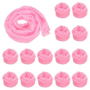 Unique Bargains Nylon Mesh DIY Craft Tensile Stocking Flower Fabric 15 Pcs 26" - 1 of 4