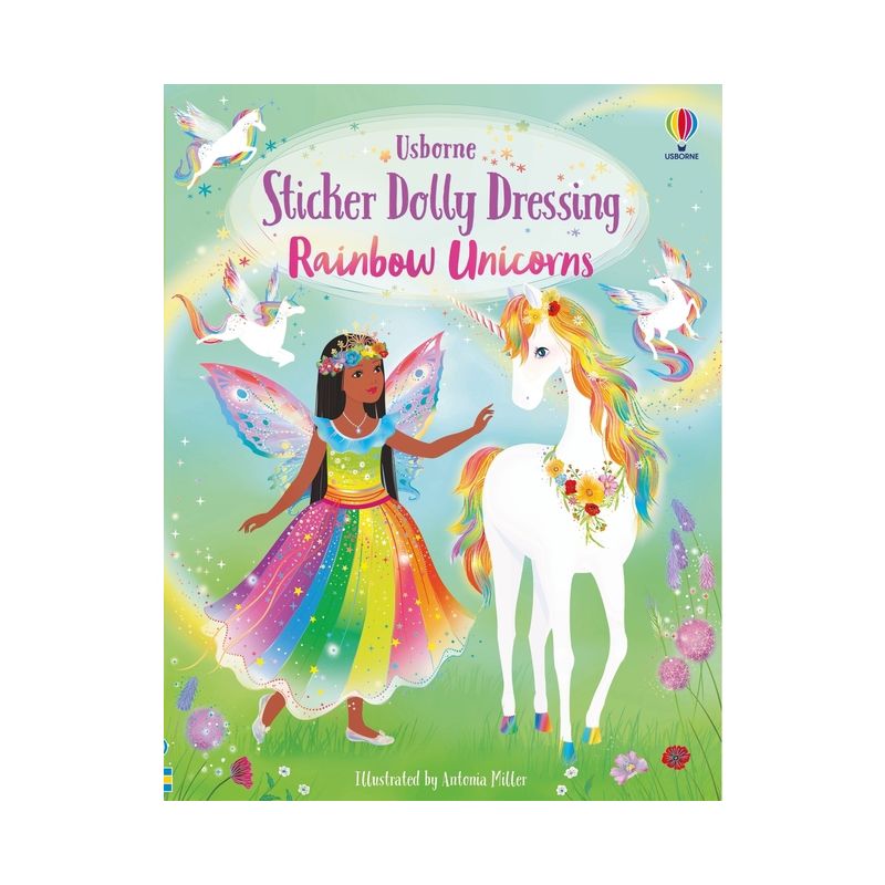 Sticker Dolly Dressing Rainbow Unicorns - by  Fiona Watt (Paperback), 1 of 2