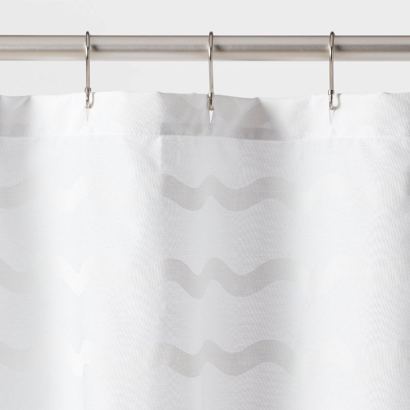 Wave Kids&#39; Shower Curtain White - Pillowfort&#8482;, 4 of 6