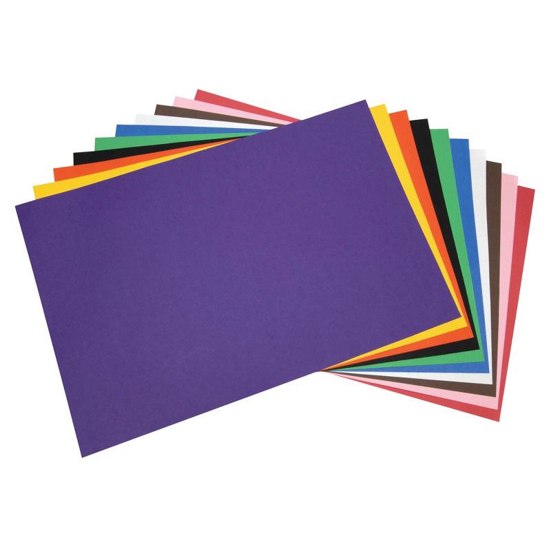 Tru-Ray Sulphite Extra Large Construction Paper, 24 x 36 Inches, Assorted Colors, Pack of 50, 1 of 2