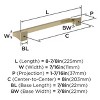 Amerock Mulholland Cabinet or Drawer Pull - 4 of 4