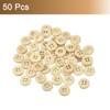 Unique Bargains Wooded Sewing DIY Craft Clothing Sewing Round Buttons 50 Pcs - 3 of 4