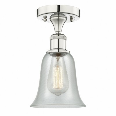 Hanover - 1 Light Semi-Flush Mount In Industrial Style-11.75 Inches Tall and 6.25 Inches Wide