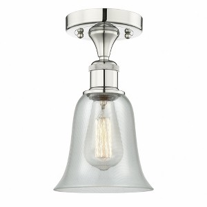 Hanover - 1 Light Semi-Flush Mount In Industrial Style-11.75 Inches Tall and 6.25 Inches Wide - 1 of 1