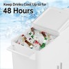 Karl Home80 Qt Patio Cooler Cart With Cabinet And Foldable Side Table - 4 of 4