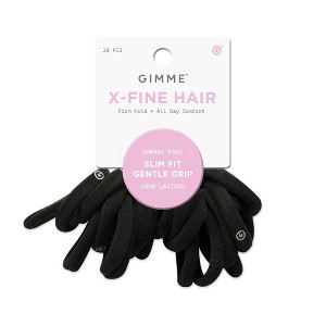 Gimme Beauty Slim Fit Extra Fine Hair Tie Bands - 20ct - 1 of 4