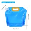 Unique Bargains Camping Hiking Plastic Collapsible Water Container Bags 2 Pcs - 2 of 4