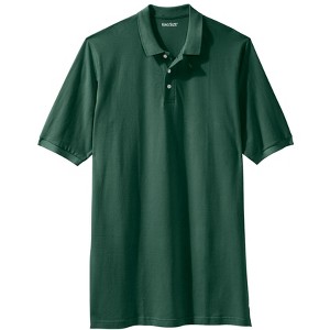 KingSize Longer-Length Shrink-Less Piqué Polo Shirt - 1 of 4