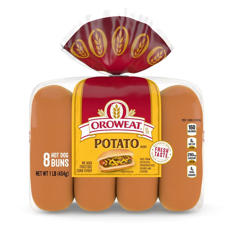 Oroweat Potato Hot Dog Buns - 16oz, 1 of 9