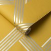 Vector Lemon Yellow and Silver Geometric Paste the Wall Wallpaper - 3 of 4