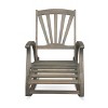 GDFStudio Kelsey Outdoor Acacia Wood Rocking Chair with Footrest - 2 of 4