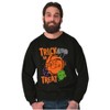 Popeye Cartoon Halloween Trick Treat Sweatshirt for Men or Women Brisco Brands - 4 of 4