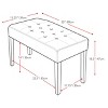 Fresno 12 Panel Bench - CorLiving - 3 of 3