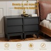 Lycvki Mid Century Modern 2 Set Nightstands Made of MDF - 3 of 4