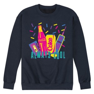 Men's - Coca-Cola - 90's Retro Always Cool Graphic Fleece Sweatshirt - 1 of 4