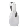 Nambe Pebble Twist Metal Alloy Bud Vase, Centerpiece Table Home Indoor Desk Décor, Mid Century Modern Style Vase for Wedding Housewarming Gift - 2 of 4