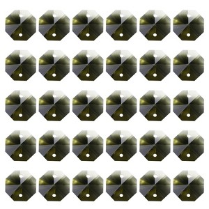 Unique Bargains Crystal Pendants Octagon Beads for DIY Lamp Arts Crafts Decoration 60 Pcs - 1 of 4