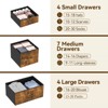15 Drawers Dresser, Large Chests of Drawers, Fabric Storage Dresser Organizer Unit, for Closet, Hallway, Living Room, Brown - 2 of 4