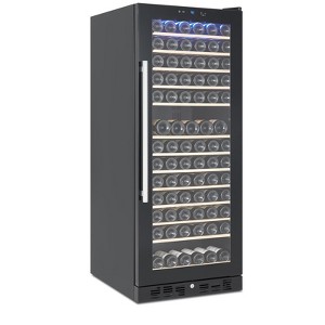 155 Bottle Wine Fridge, Wine Cooler Refrigerator with 41~64¡ãF Digital Temperature Control, Wine Refrigerator Freestanding - 1 of 4