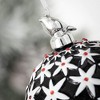 5"H Sullivans Black & White Cardinal Ball  Multicolored Christmas Ornaments - 2 of 2