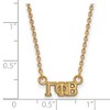 Black Bow Jewelry 14k Yellow Gold Plated Sterling Silver Gamma Phi Beta Greek Life Necklace 18 Inch - image 2 of 4