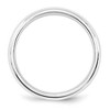 Black Bow Jewelry 4mm to 6mm Platinum Milgrain Edge Domed Comfort Fit Band - 2 of 4