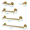 OUTSUPPLY Brushed 6 Piece Bathroom Towel Rack Set, Wall Mounted Modern Hardware with Hidden Mounting, Rustproof, Scratch-Resistant - 2 of 4
