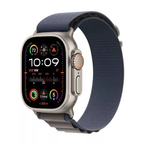 Refurbished Apple Watch Ultra 2 Gps Cellular 49mm Titanium Case With Blue Alpine Loop Large 2023 2nd Generation Target Certified Refurbished Target