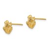 Black Bow Jewelry 8mm Frog Post Earrings in 14k Yellow Gold - 2 of 4