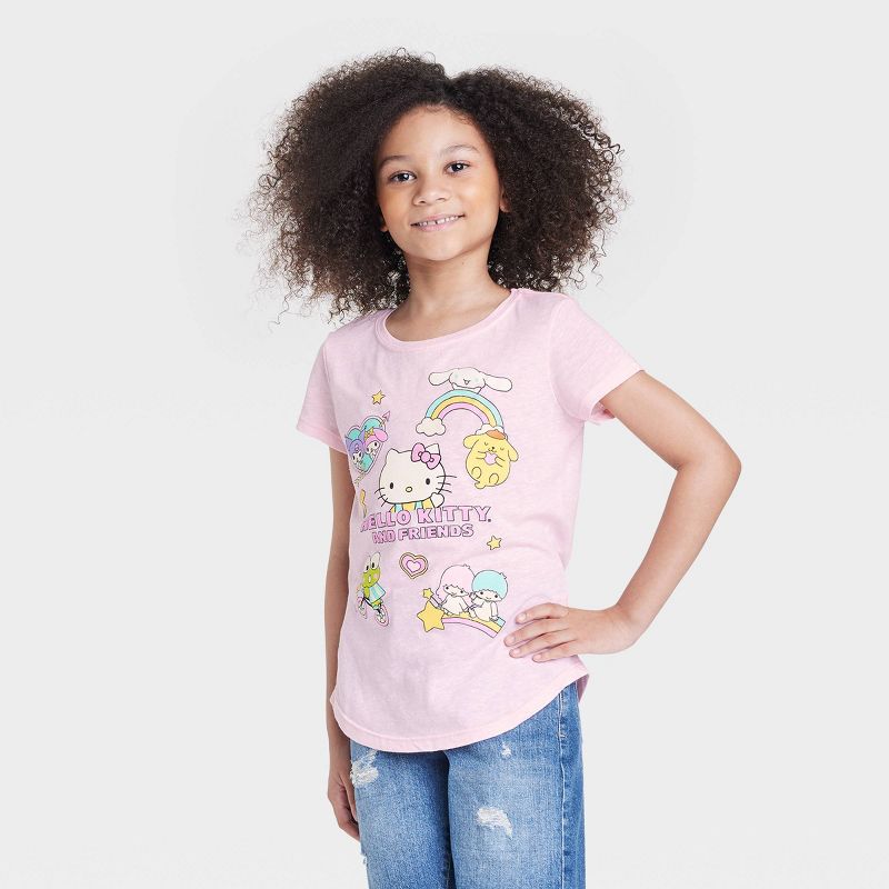 Girls&#39; Hello Kitty and Friends Graphic T-Shirt - Pink, 1 of 4