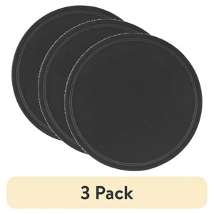 (3 pack)Nonstick 12" Diameter Pizza Pan, Pizza Crisper, Dark Gray - 1 of 4