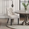 WestinTrends  Upholstered Wingback Button Tufted Dining Chair - 2 of 4