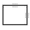 Amanti Art Grace Brushed Metallic Black Narrow Framed Magnetic Dry Erase Board - 4 of 4