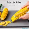 Dreamfarm Corn Accessories Set - Corpeel & Lockorns - Foldable No-Mess Corn Peeler & 4 Pairs of Interlocking Cob Holders, Stainless Steel - 3 of 4