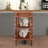 56In Kitchen Cart, Rolling Kitchen Island, Microwave Stand, Island On Wheels With Storage, 2-sided Kitchen Island Cart On Wheels, Wine And Spice Rack - 2 of 4