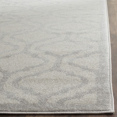 Light Grey/Ivory Hand-Knotted Reversible Cotton Area Rug 9' x 12'