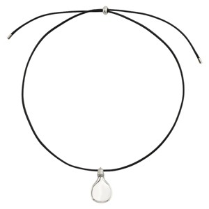 Slate by Rebl Gourd Shape Pendant Necklace  Stainless Steel - 1 of 2