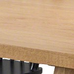 natural oak/black