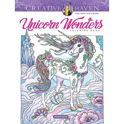 Creative Haven Unicorn Wonders Coloring Book - (Creative Haven Coloring Books) by  Marjorie Sarnat (Paperback)