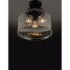 Maxim Lighting Acadia 3 - Light Semi-Flush Mount in  Black - 4 of 4