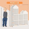 7-Cubby Wooden Toy Storage Organizer - White Kids Bookshelf for Playroom Nursery Kids Room - 2 of 4