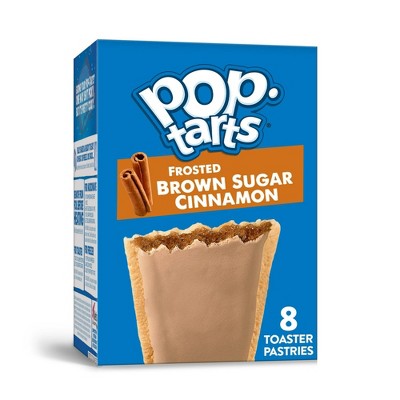 Pop-Tarts Frosted Brown Sugar Cinnamon Toaster Pastries, Breakfast Foods, Shelf-Stable, 13.5 oz (8 Count), Pack of 2