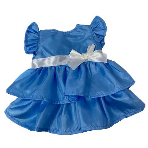 Doll Clothes Superstore Blue Ruffle Dress Fits Cabbage Patch Kid