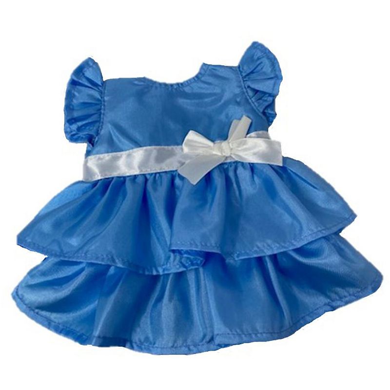 Doll Clothes Superstore Blue Ruffle Dress Fits Cabbage Patch Kid Dolls, 1 of 7