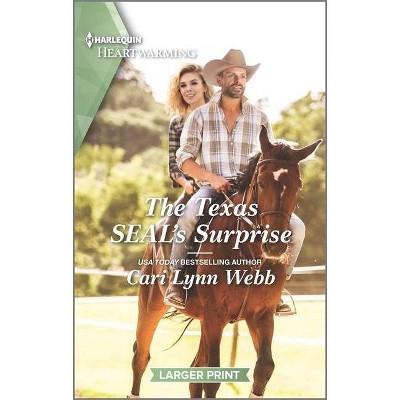 The Texas Seal's Surprise - (Three Springs, Texas) Large Print by  Cari Lynn Webb (Paperback)