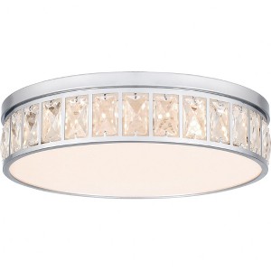 Quoizel Lighting Gibson 1 - Light Flush Mount in  Polished Chrome - 1 of 1
